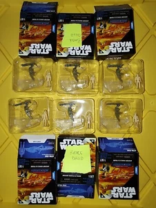 LOTE DE 6 droides de batalla Star Wars Micro Galaxy serie 2 con STAP Scout X6 - Imagen 1 de 6