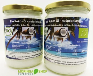 Bio Kokos Öl 1000 ml schonend frisch kaltgepresst in EU nativ naturbelassen - Bild 1 von 1