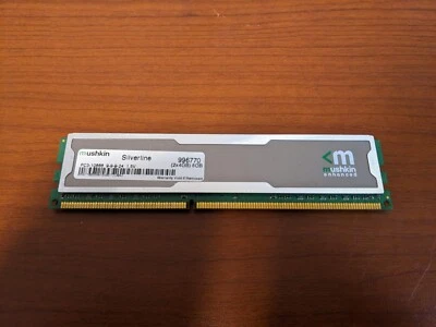 MUSHKIN Silverline DDR3 Gaming Heatsink RAM Stick (1x4 GB, PC3-10666, 996770) - Image 1 of 2