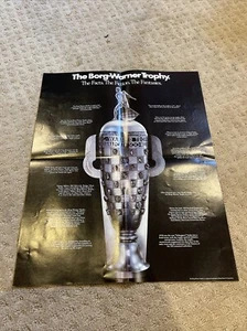 1981 Indy 500 Borg Warner Trophy Poster - Picture 1 of 1
