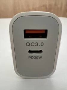 ROKS 40W PD USB C Wall Charger Fast Quick Charge QC 3.0 Power Adapter Dual Ports - Picture 1 of 7