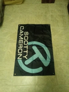 USED Scotty Cameron Circle T banner/flag 34x23 inch - Picture 1 of 4