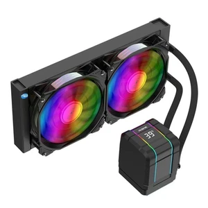 DISSIPATORE A LIQUIDO CPU 240MM 1150 1151 1155 1156 AM2 FM1 FM2 AM3 AM4 AM2+ AM5 - Photo 1/5