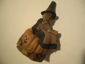 BONITO 1988 Cairn Tom Clark “Cornelia” Bruja en Tinta Calabaza Y Grabado Firmado - Imagen 1 de 14