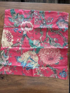 POTTERY BARN Dahlie Wendekissenbezug - rot - OFFENER KARTON - Bild 1 von 4