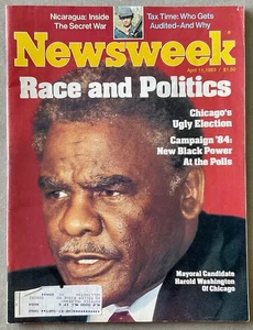 NEWSWEEK Magazine VTG Issue - April 11, 1983 w/ Race & Politics • IRS Crackdown - Picture 1 of 8