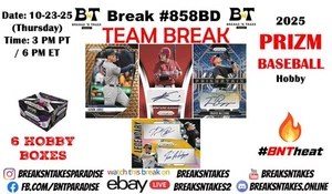 TORONTO BLUE JAYS 2025 Panini Prizm Baseball Hobby 6 BOX Break ##858BD - Picture 1 of 1