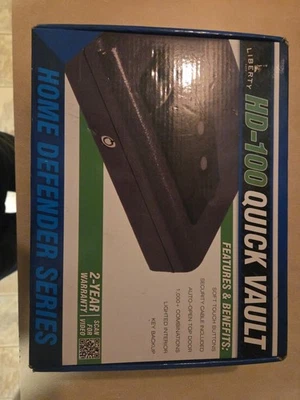 Combo Bóveda Rápida Pistola Liberty Safe con Entrada Automática, HD-100 Gris con Teclas Nuevo Foto 1 de 3