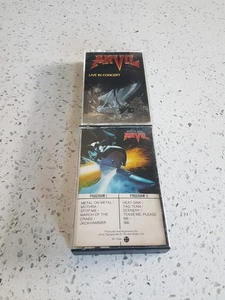 2 cassettes (tapes) Anvil -Metal On Metal -Past & Present (Live on Concert) - Picture 1 of 3