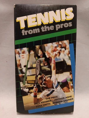 Tennis From The Pros VHS Vol 1 Jack Kramer Arthur Ashe Stan Smith Roscoe Tanner Foto 1 de 4
