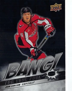 2024-25 Upper Deck Bang For Your Puck Negro #BP16 John Carlson - Imagen 1 de 2