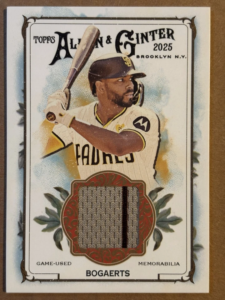 2025 Topps Allen & Ginter RELÍQUIA Cartas Jogo-Usado Jersey Taco Mini Moldura Você Escolhe! - Imagem 1 de 1