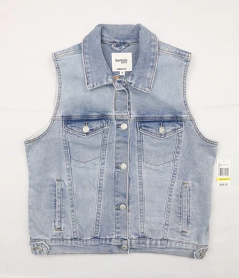 Chaleco Kensie Jeans Vintage Lujo Cómodo Elástico Bondi M Y2K Look Lavado Ligero Foto 1 de 4