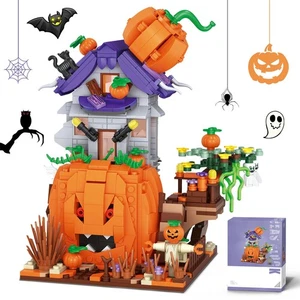 Halloween Kürbis Haus Mini Bausteine Set - 723 Teile Halloween Thema De... - Bild 1 von 7