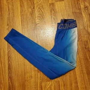 Nike Pro Combat Compression Tights Men Small Blue Athletic - Picture 1 of 9