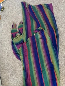 Girasol woven set baby sling wrap &bag Purple green blue back front carry - Picture 1 of 9