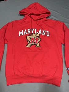 Champion Maryland Terrapins Pullover Hoodie Sweater Herren S Rot Logo -4070 - Bild 1 von 18