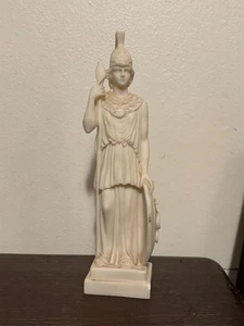 Vintage 10" Athene Parthenos Statuette Skulptur Figur Griechische Göttin - Bild 1 von 2