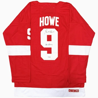 Gordie Howe Signed “Mr Hockey” Detroit Red Wings Custom Jersey w/ Beckett COA - Image 1 of 4