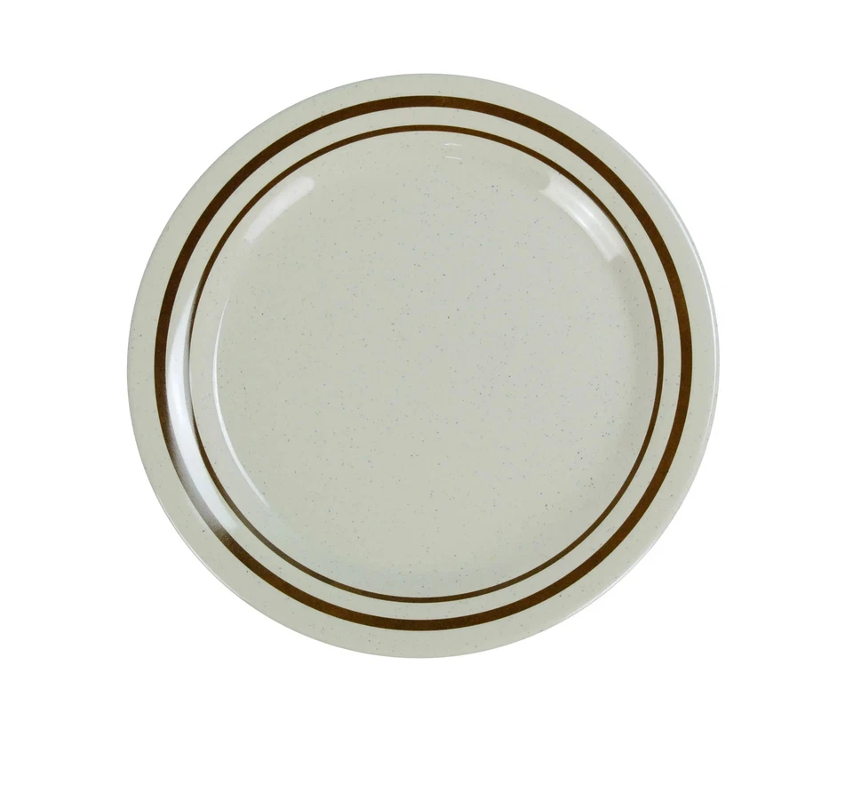 Yanco China SS-109 Sésamo Beige Melamina 9" diámetro Plato de cena - 2 Doz Foto 1 de 1