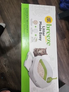 Purina Tidy Cats Breeze Cat Litter Box Starter Kit, Absorbent Pads, Low Dust - Picture 1 of 5