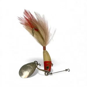 Vintage Heddon 2 Spin Fin Angeln Köder Feder Schwanz und Metall Spinner 2,5" (90) - Bild 1 von 6