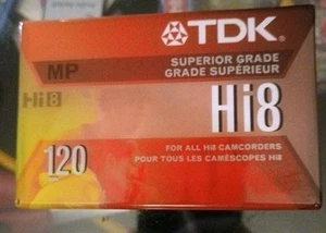 TDK Hi8 120 MP Video Cassette - (P6-120HP) 1 Per Order. - Picture 1 of 2