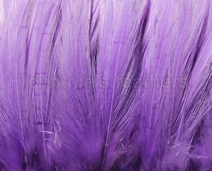 100+ (7,0g, 1/4Oz) Lavendel 5-7" Hackle Hahn COQUE Federn zum Basteln - Bild 1 von 3