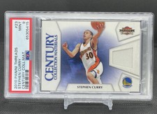 2010 Stephen Curry Threads Century Materials Game Worn Patch /399 PSA 9 1 Higher