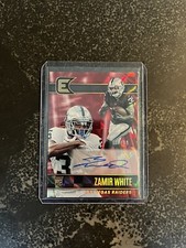 2022 Panini Chronicles Essentials Zamir White #ESS-ZAW Red Auto /99