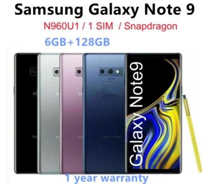 Samsung Galaxy Note 9 SM-N960U 128GB 4G Unlocked Android Smartphone  - Image 1 of 4