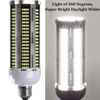 600W Equivalent LED Corn Light Bulb 60W 7000Lumen 5000K Cool Daylight White E26 - Image 1 of 4
