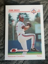 1991 Line Drive AAA #631 Tom Drees - Vancouver Canadians 