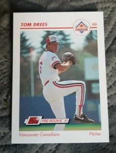 1991 Line Drive AAA #631 Tom Drees - Vancouver Canadians - Picture 1 of 2