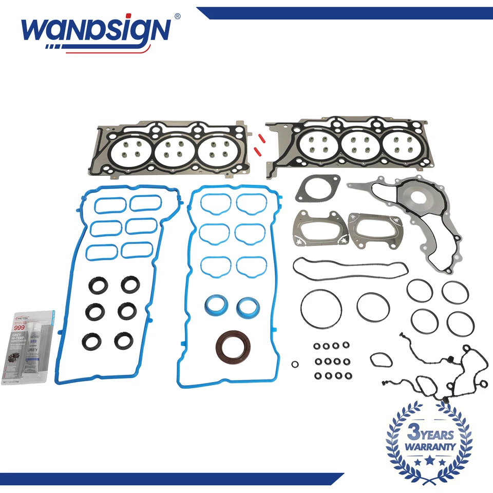 Juego de juntas de culata para Jeep Wrangler Ram C/V Dodge Chrysler 3,6 L DOHC VIN G 11-16 Foto 1 de 4