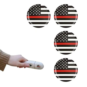 4pcs Car Door Keyhole Stickers Self-adhesive USA Flag Key Hole Lock Protector - Picture 1 of 10