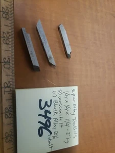 Super alloy Toolbits 3pcs Wessonite H Black Alloy 50%cobalt 1/4×1/4" ×1/14" - Picture 1 of 1