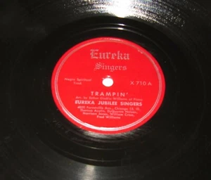 Eureka Jubilee Singers - TRAMPIN' - Git On Board Little Children 78 GOSPEL EX+ - Foto 1 di 4