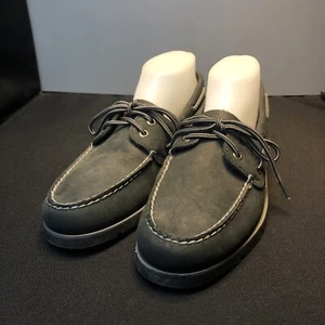 SCARPE DA BARCA CASUAL LNWO US8M SPERRY TOP SIDER IN PELLE NERA SLIP ON STS10281 - Foto 1 di 12