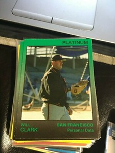 1991 star platinum #126 Will Clark giants! wc22