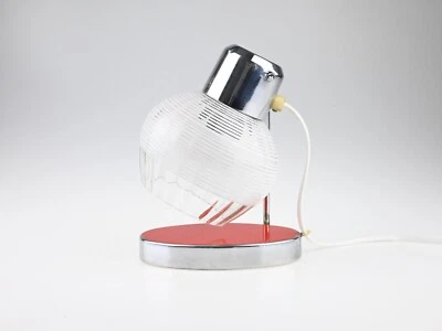 Lámpara de noche vintage cromada, lámpara de mesa, lámpara de escritorio, lámpara de mediados de siglo Foto 1 de 4