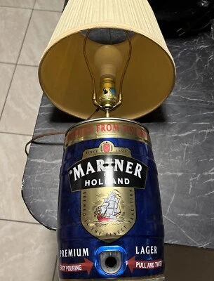 Vintage Mariner Of Holland Beer Keg Lamp!! 22” Tall. Advertising/ Man Cave 🍺 - Image 1 of 4