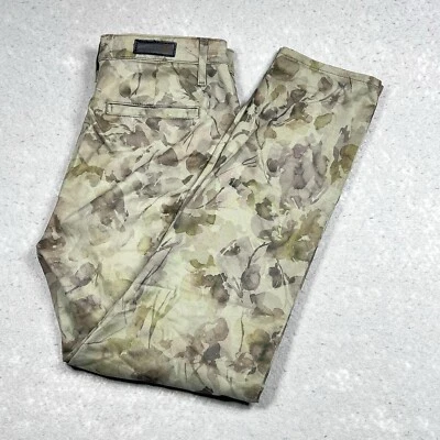 Calça Adriano Goldschmied Feminina 27 Verde Camuflagem Caden Floral Alfaiataria - Imagem 1 de 4