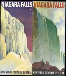 SISTEMA CENTRAL DE N.Y. - FOLLETO DE CATARATAS DEL NIAGARA 1940 - Imagen 1 de 2