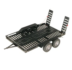 KYX 1/10 RC CNC Machined Dual Axle W/ Leaf Suspension Scale Truck Big Trailer - Picture 1 of 10