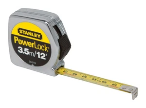 Stanley PowerLock 12 ft. L X 0.5 in. W Compact Tape Measure 1 pk - Picture 1 of 2