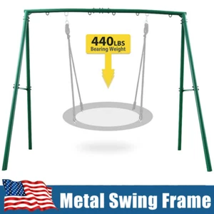 440lbs Swing Frame Stand Heavy Duty Metal Swing Frame Indoor Outdoor Swing Stand - Picture 1 of 10