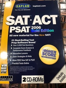 Kaplan Sat Act Psat 2006 Gold Edition 2 Cd Roms - Picture 1 of 4