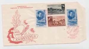 Romania 1950 COVER FIRST DAY POST Andreescu paintings POSTAL HISTORY FDC
