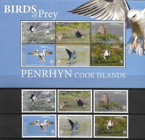 PENRHYN (COOK ISLANDS) - 2018 MNH "BIRDS Of PREY" ¡Juego de sábanas y recuerdos (II)!!! - Imagen 1 de 1